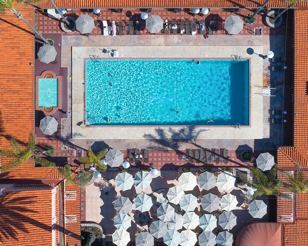 Top View Pool At La Jolla Beach And Tennis Club California